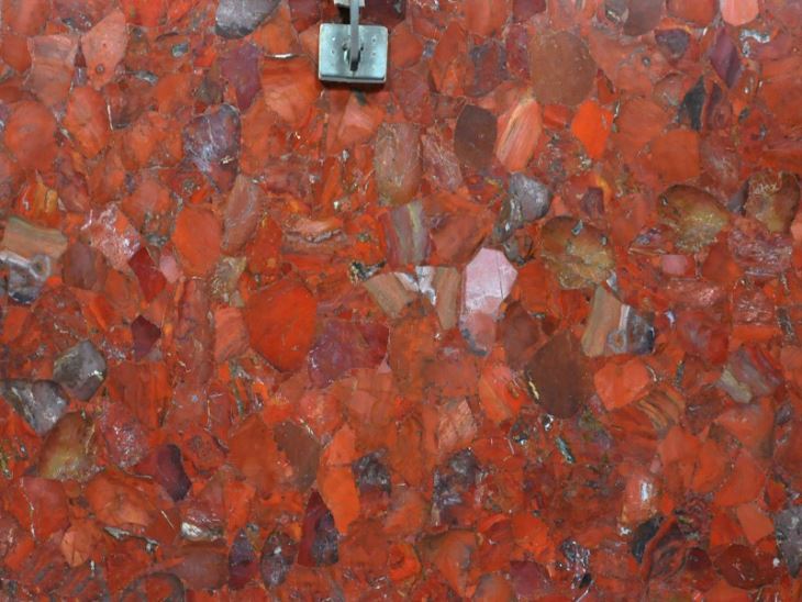 Red Jasper Semi Precious Stone Slab