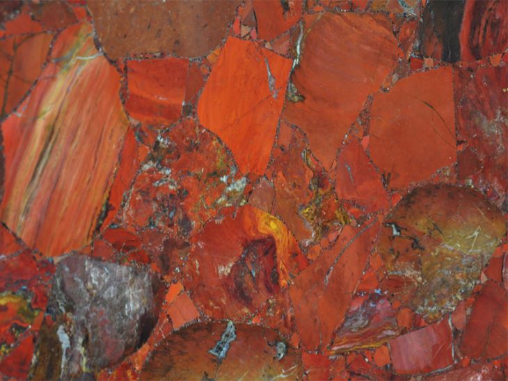 Red Jasper Semi Precious Stone Slab