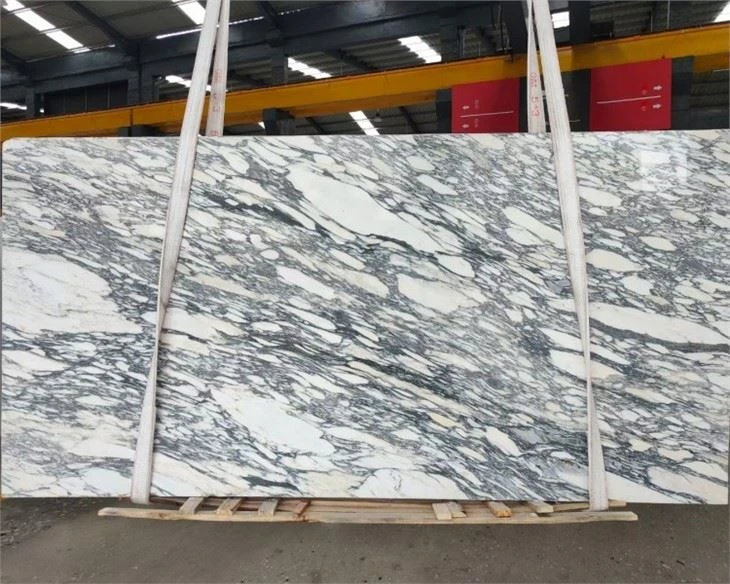 Natural White Arabescato Marble Slab