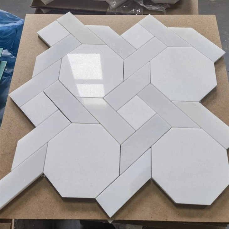 white mosaic