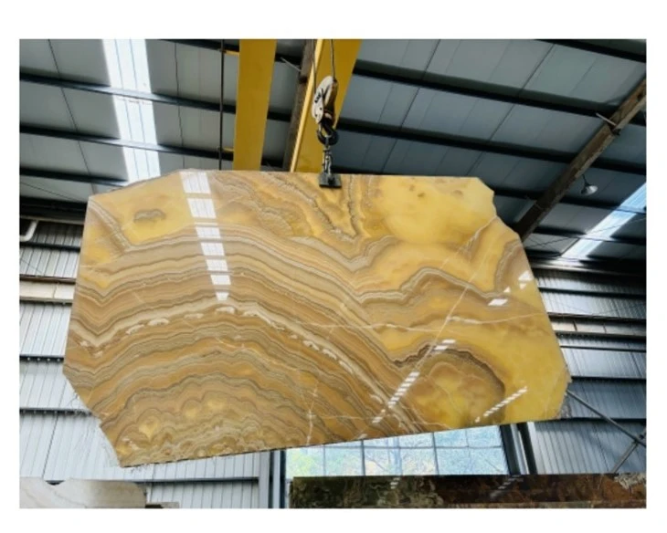 Yellow Orange Onyx Slabs For Backlight Wall