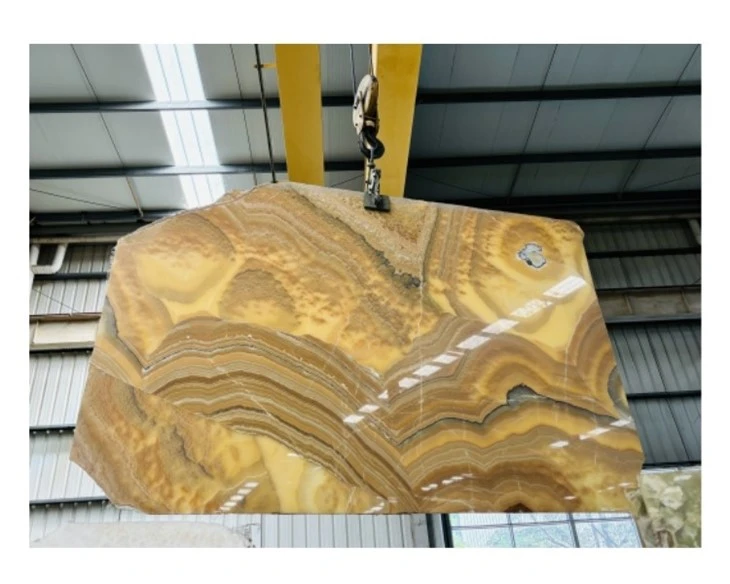 Yellow Orange Onyx Slabs For Backlight Wall